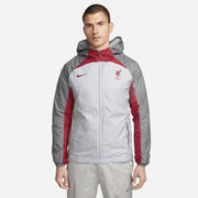 Nike 2023-24 Liverpool FC AWF Jacket - Grey-Red (Model - Front)