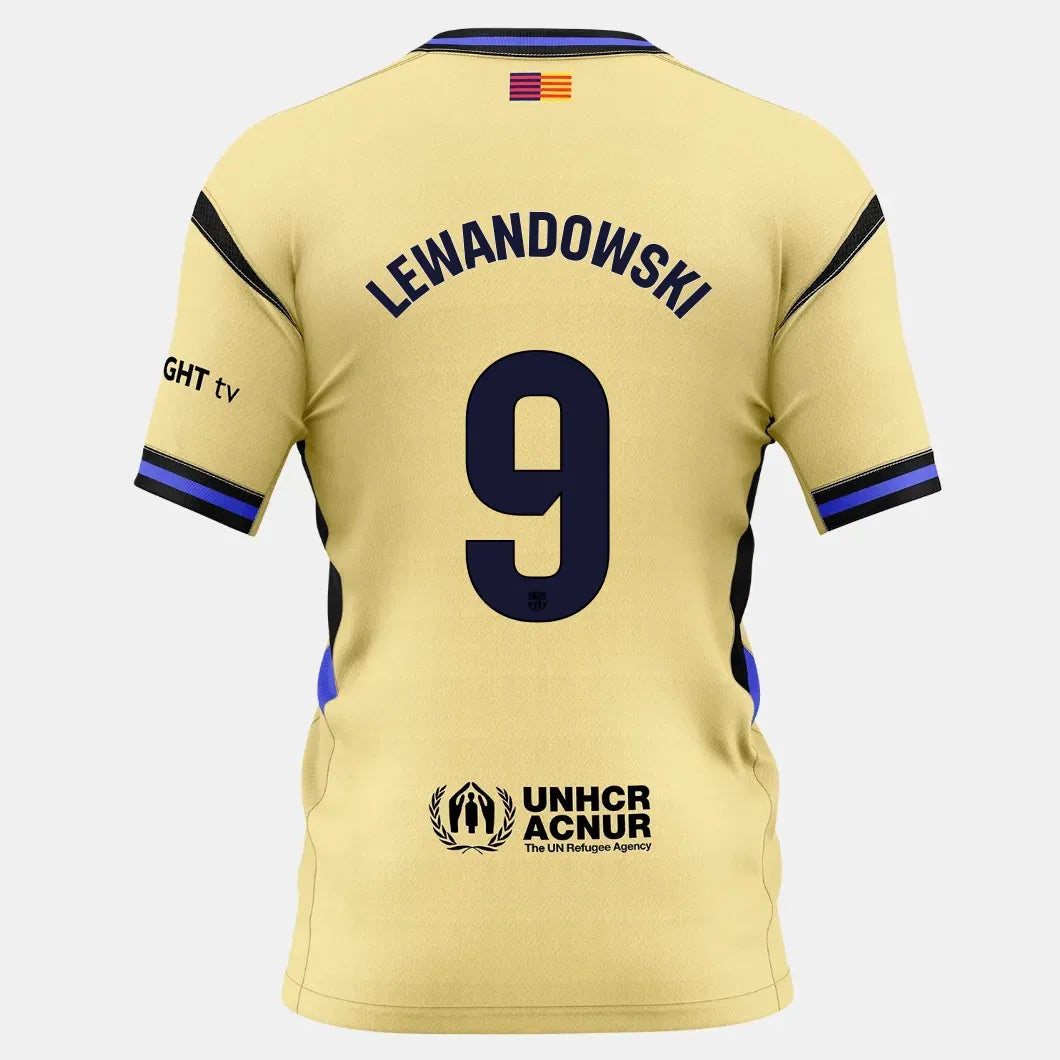 Nike 2025-26 Barcelona Men's Stadium Away Soccer Jersey (Lewandowski)