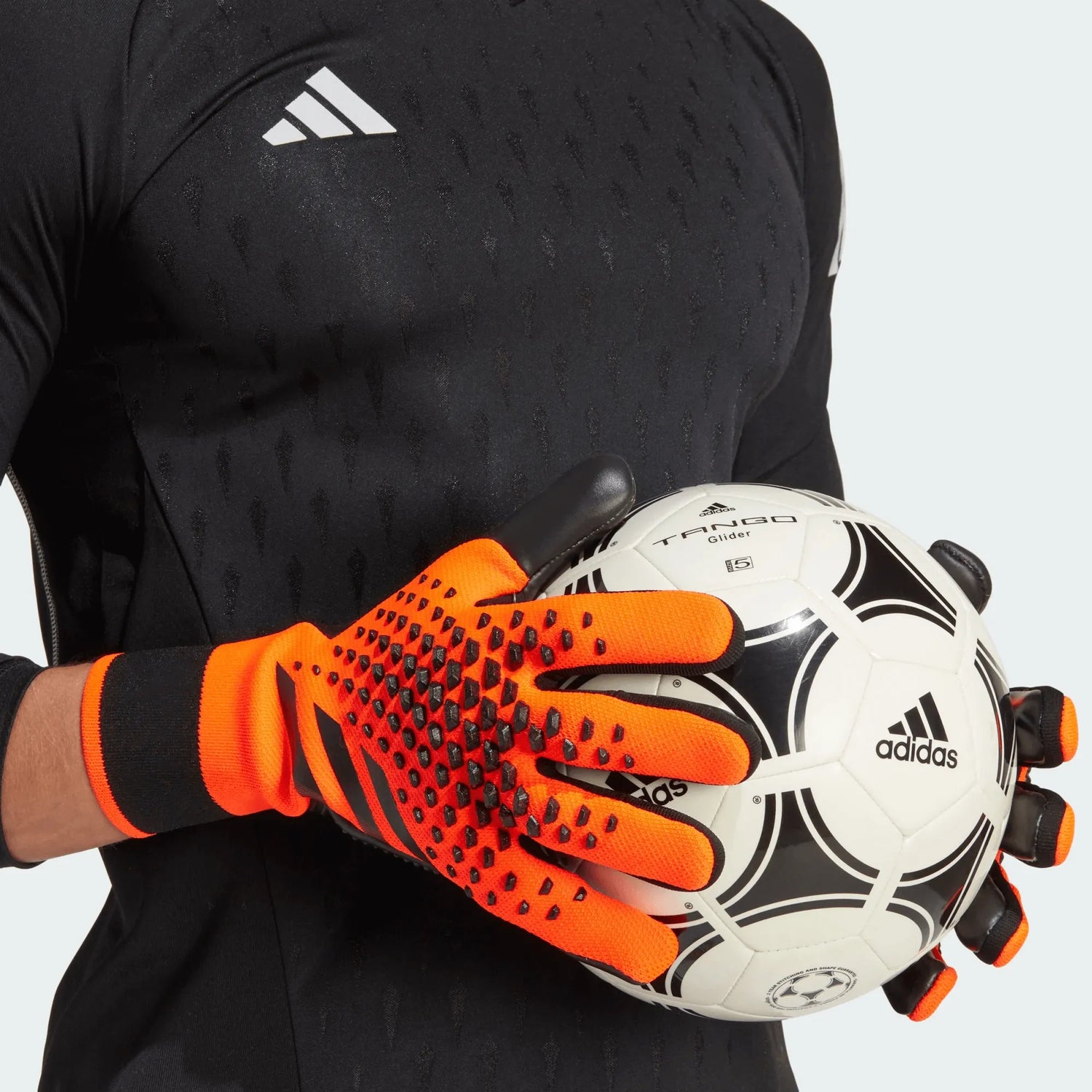 adidas Predator GL Pro Gloves Solar Orange Black Black (Model 1)