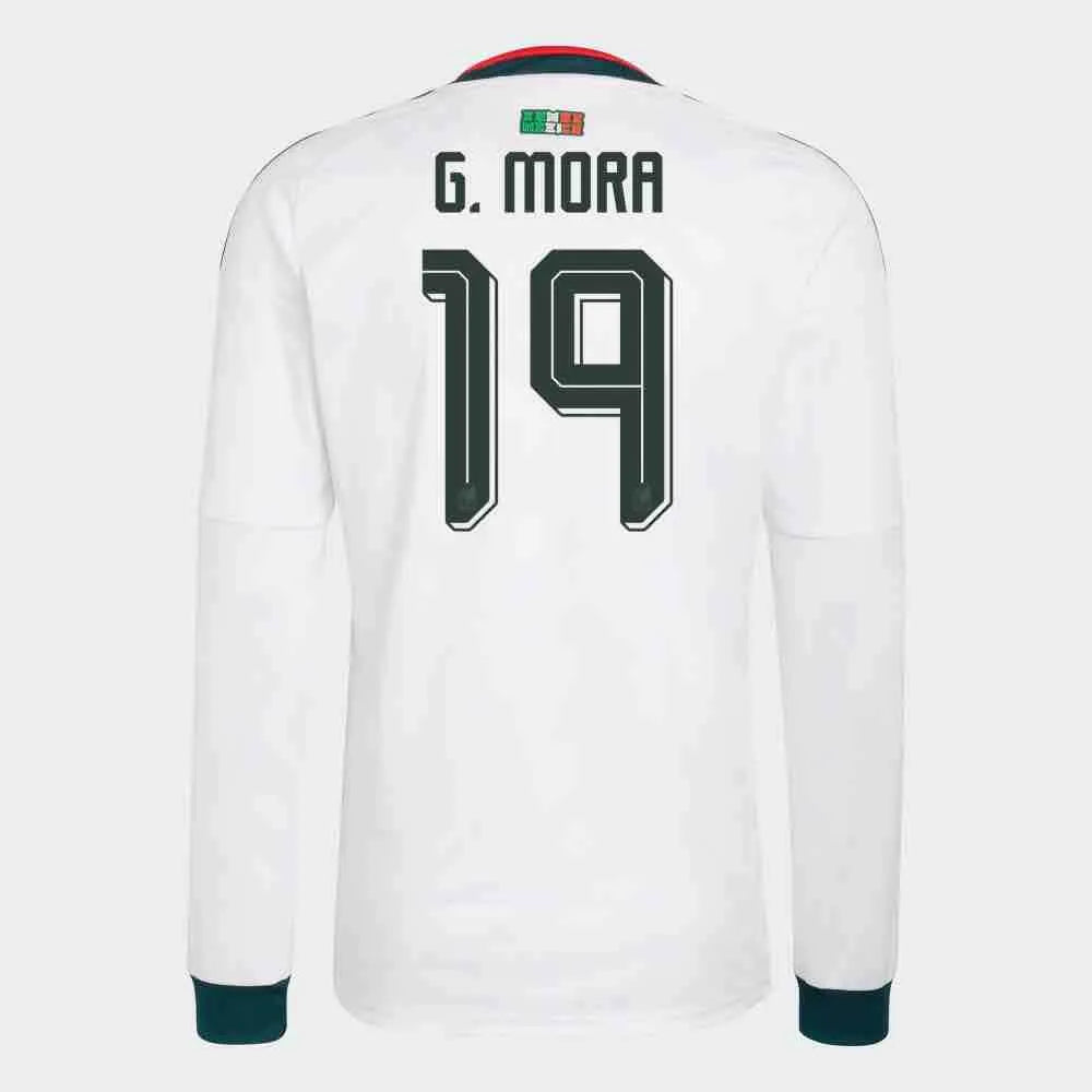adidas 2026 Mexico Men's Stadium Away Long-Sleeve Soccer Jersey (G. Mora)