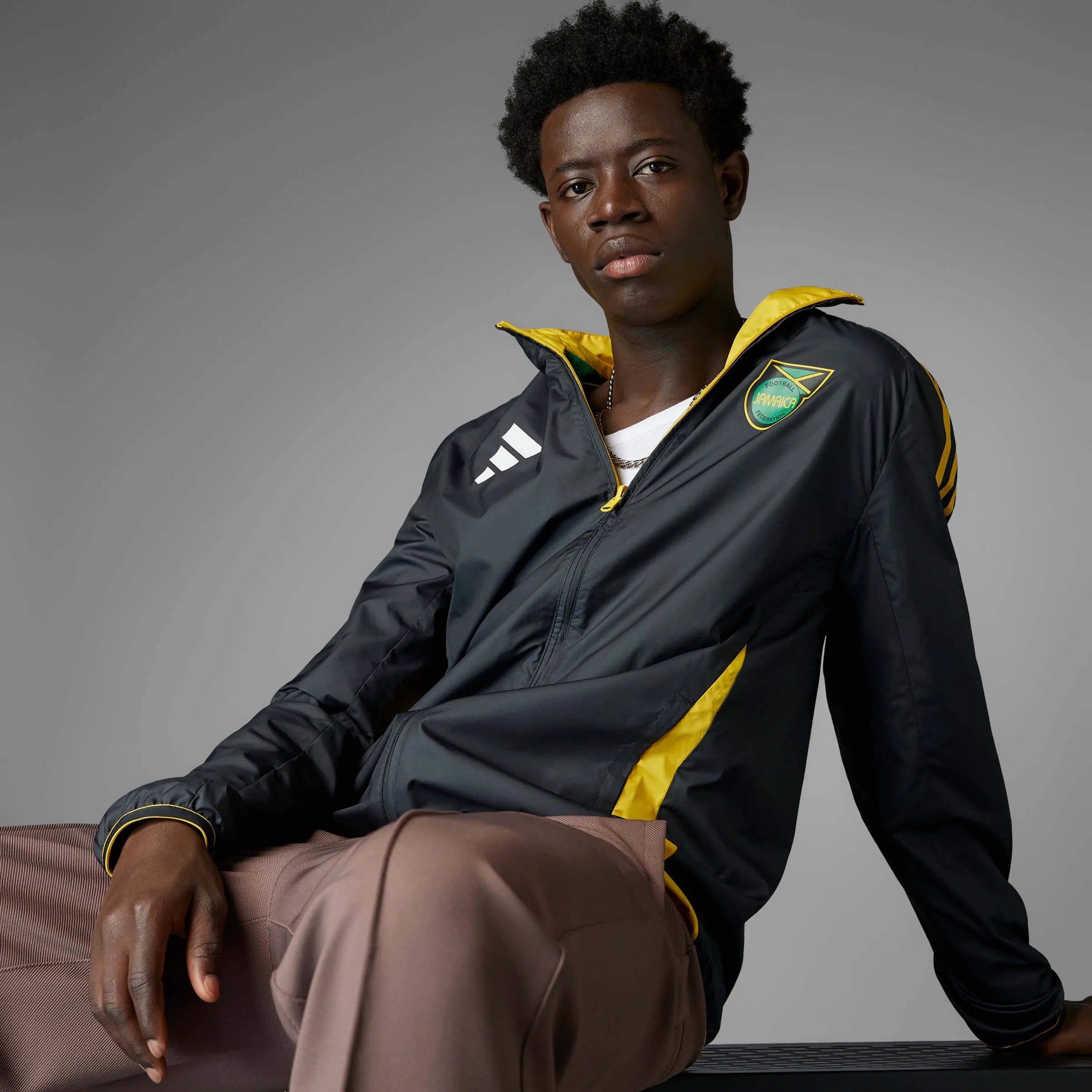 adidas 2024-25 Jamaica Men's Anthem Jacket (Reverse - Detail 2)