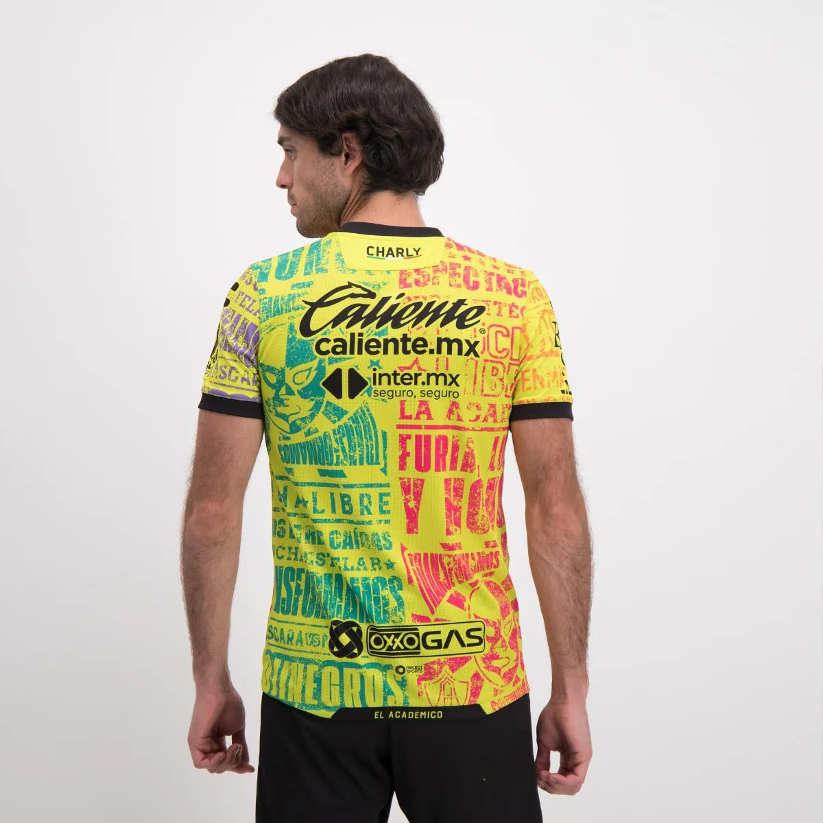 Charly 2021-22 Atlas Third Jersey - Yellow-Red-Blue (Model - Back)
