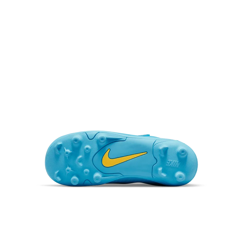 Nike Kids Mercurial Vapor 14 Club FG-MG - Chlorine Blue-Laser Orange (Bottom)