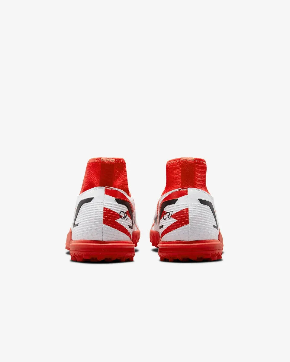 Nike JR Superfly 8 Academy CR7 TF - Red-White (Pair - Back)