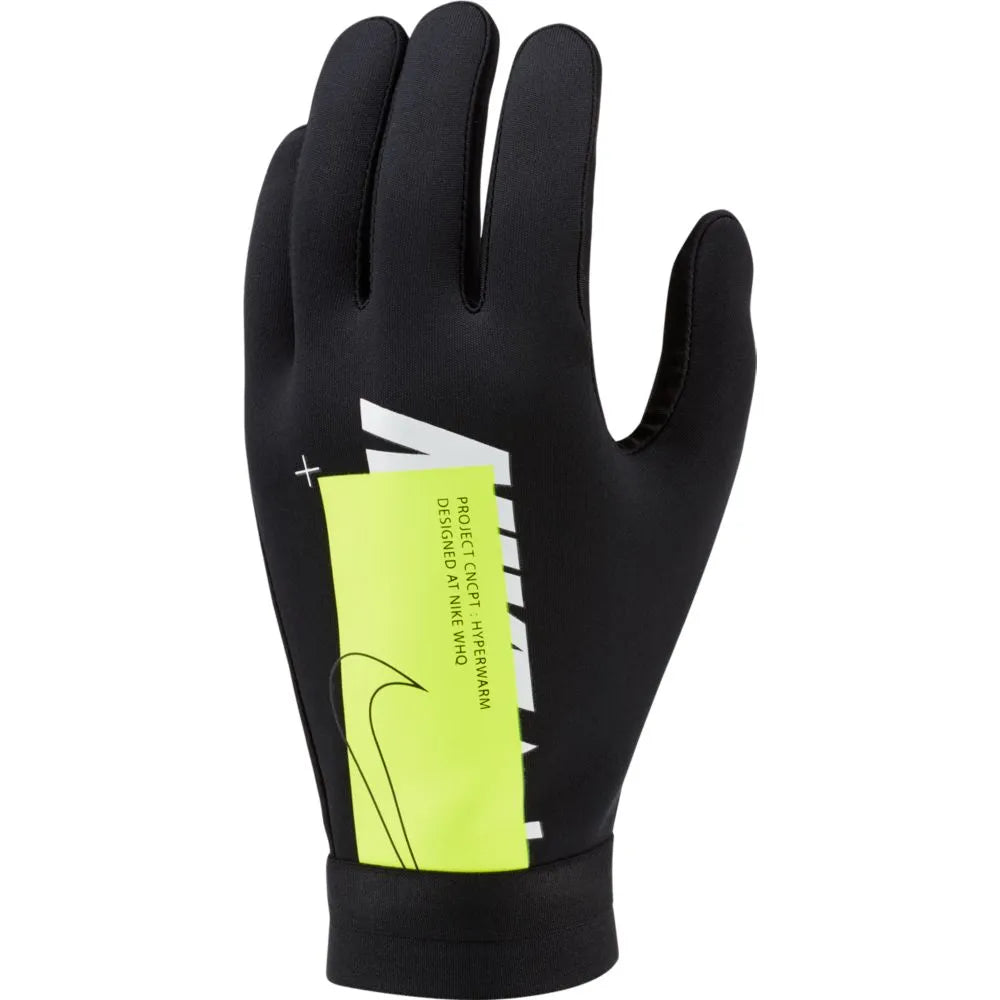 Nike Academy Hyperwarm Field Player Gloves - Black-Volt