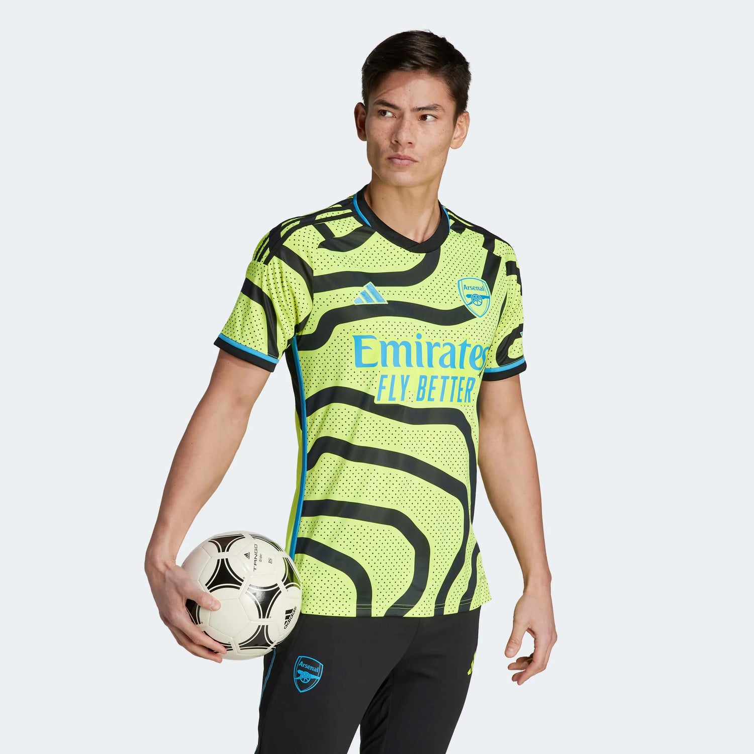 adidas 2023-24 Arsenal Men's Stadium Away Jersey (Model - Front)