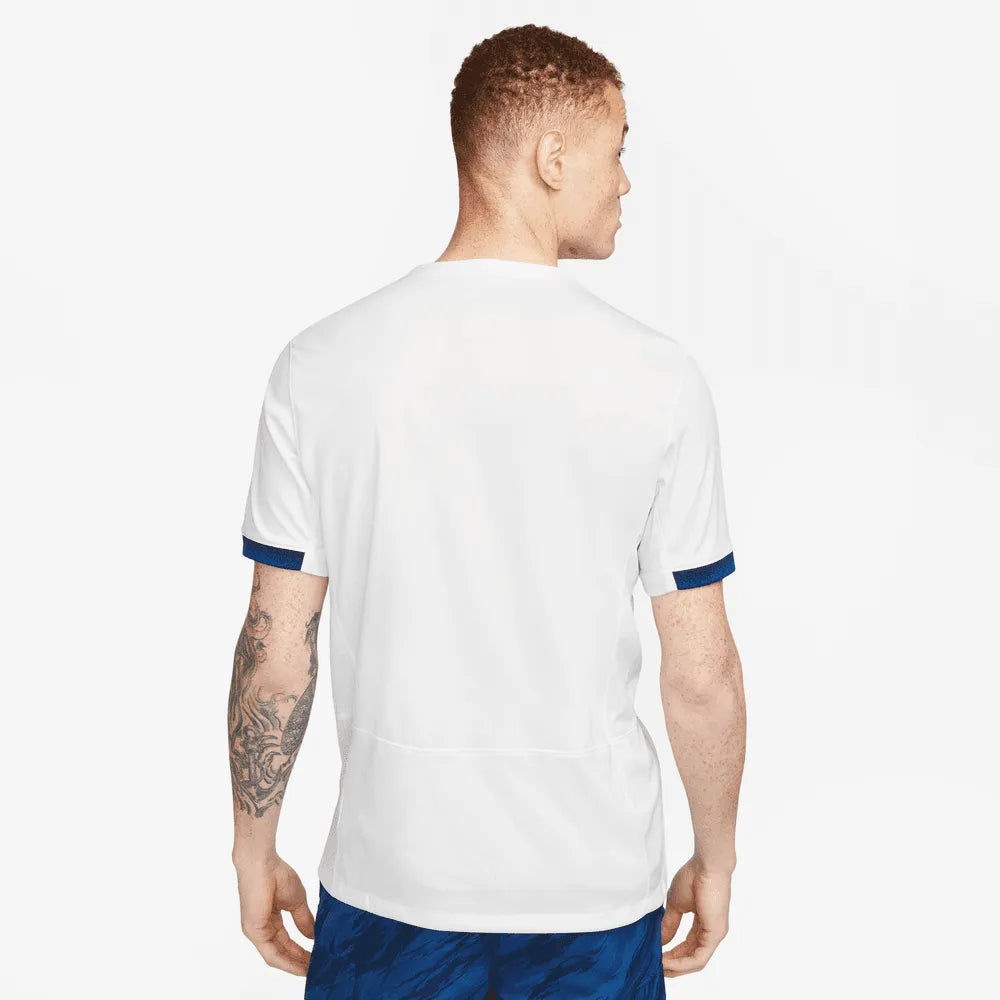 Nike 2023-24 England Women's (Men's Cut) Stadium Home Jersey (Model - Back)