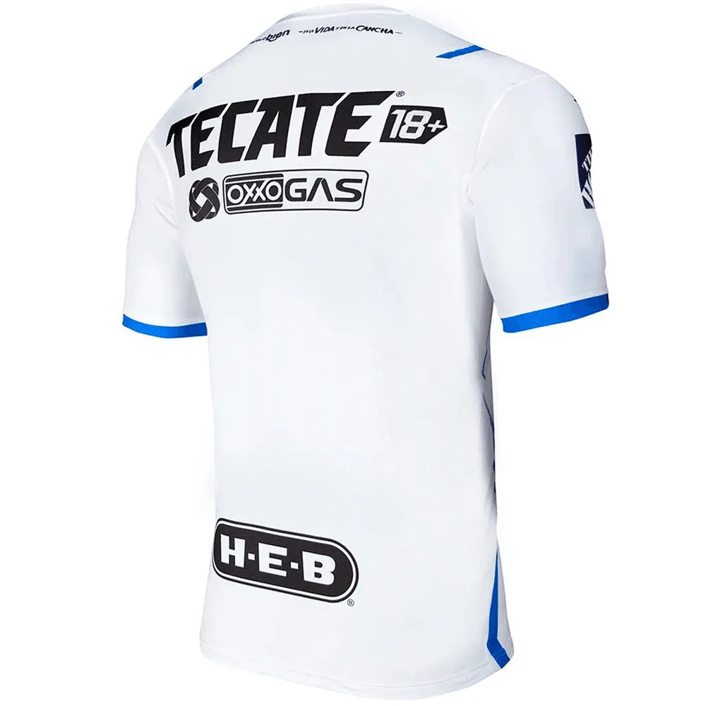Puma 2021-22 Monterrey Away Jersey - White-Royal (Back)