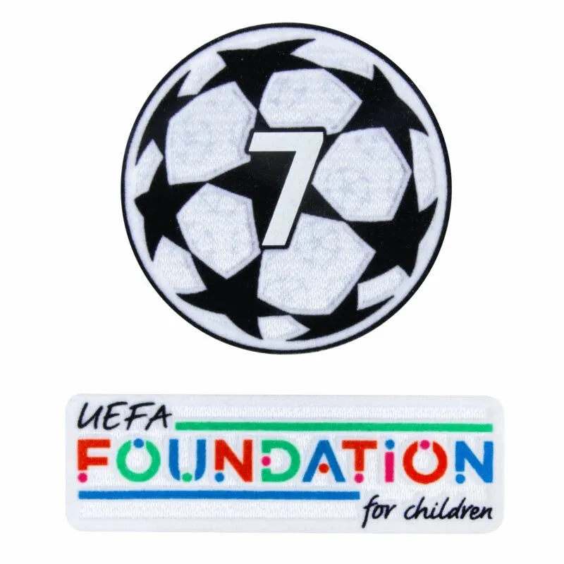 AC Milan 2024- UCL Starball 7 Times Winner + UEFA Foundation Patch Set