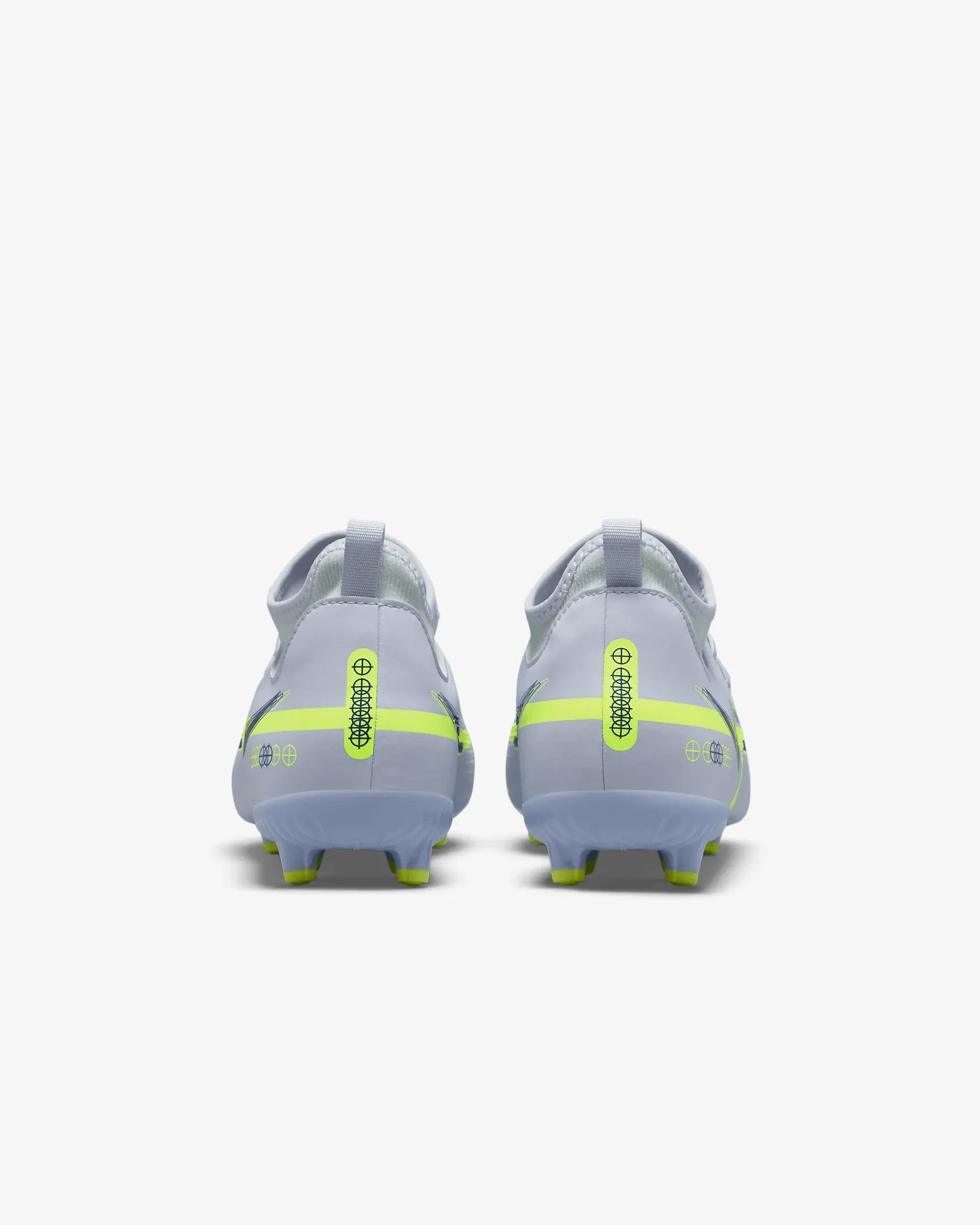Nike JR Phantom GT2 Academy DF FG-MG - Grey-Blue (Pair - Back)