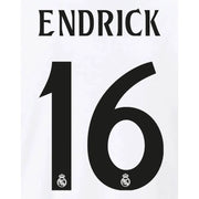 Real Madrid 2024_25 Home ENDRICK #9 Official Name Set (Back)