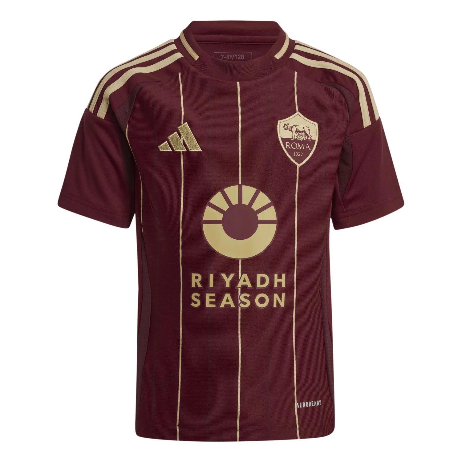 adidas 2024-25 Roma Youth Stadium Home Jersey (Front)