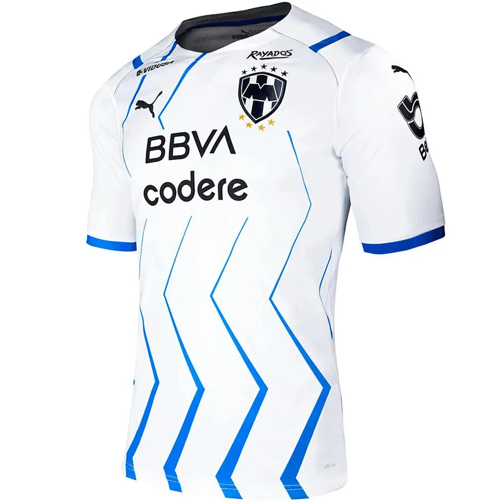 Puma 2021-22 Monterrey Away Jersey - White-Royal (Front)