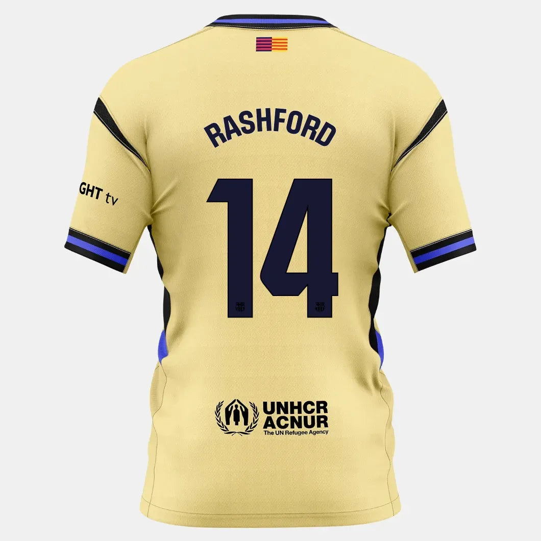 Nike 2025-26 Barcelona Men's Stadium Away Soccer Jersey (Rashford)