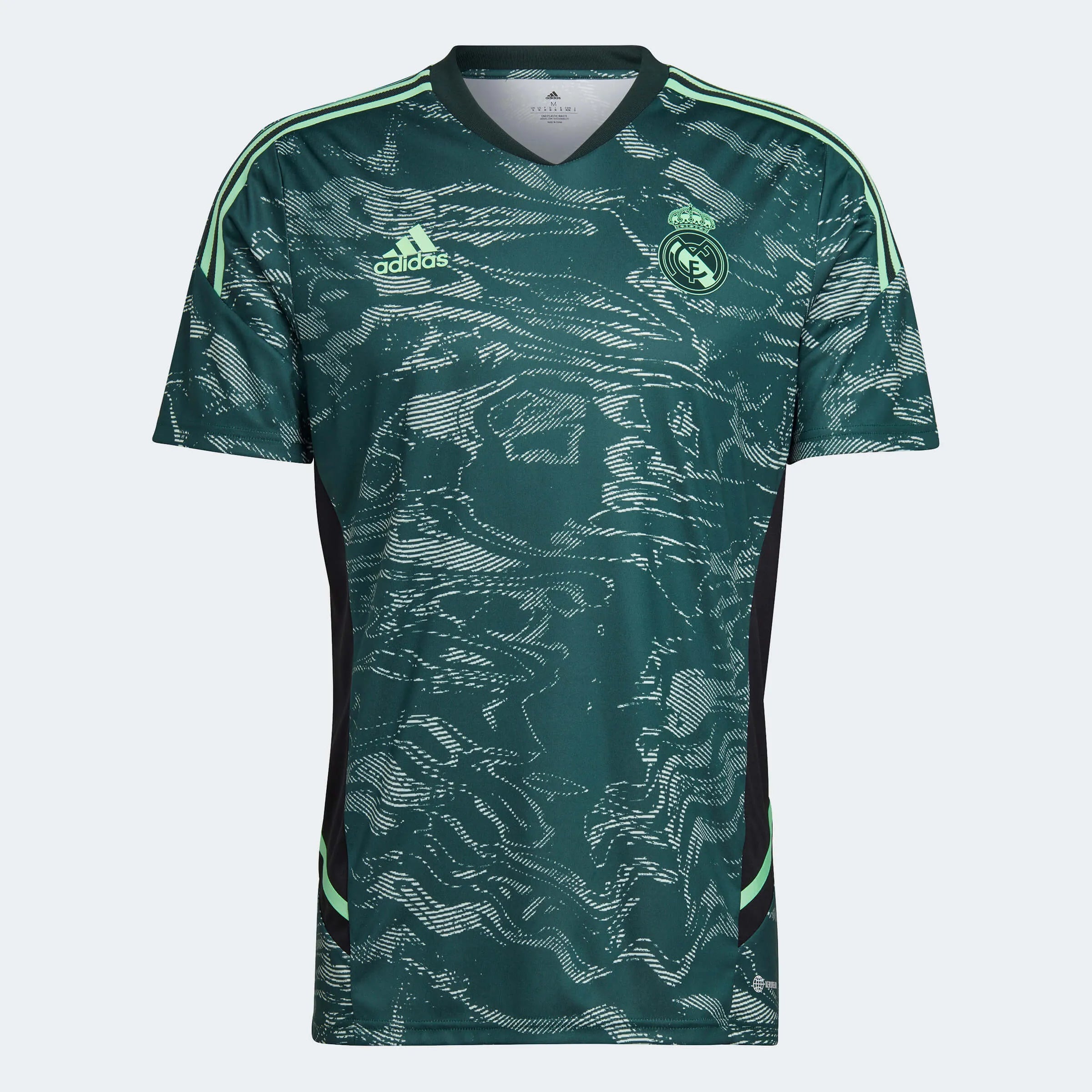adidas 2022-23 Real Madrid EU Training Jersey - Green (Front)