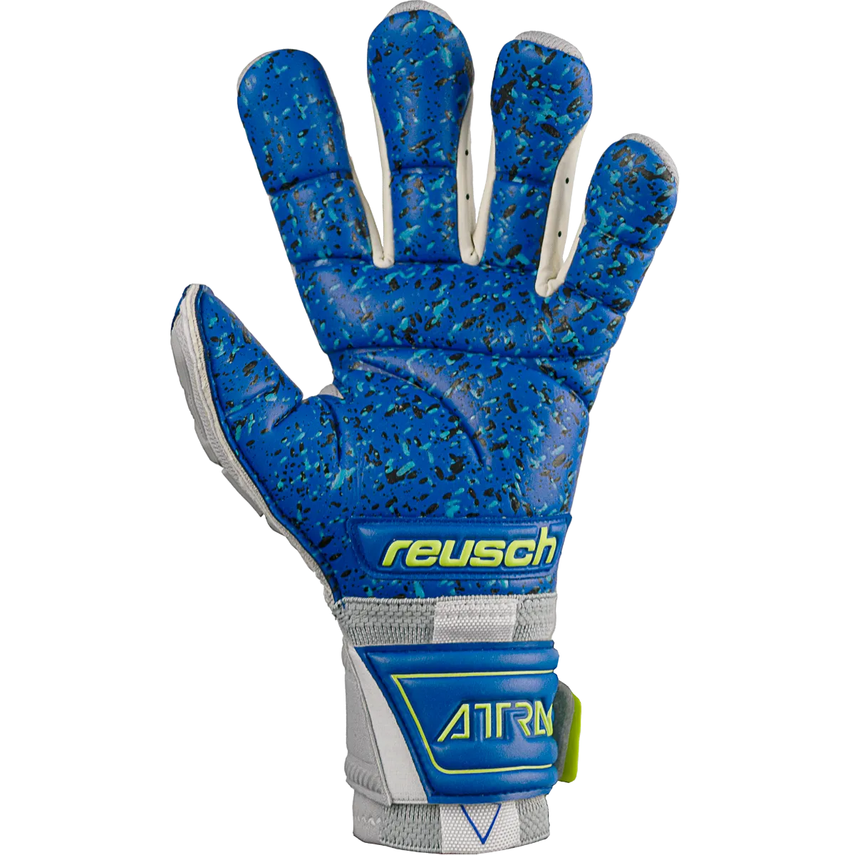 Reusch Attrakt Freegel Fusion Ortho-Tec Goaliator Goalkeeper Glove - Grey-Yellow-Blue (Single - Inner)