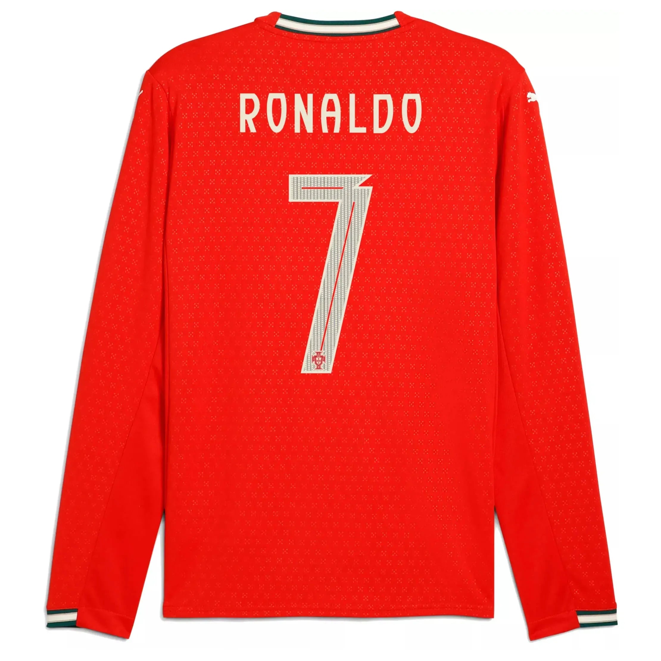 Puma 2025-26 Portugal Men's Stadium Home Long-Sleeve Jersey (Front)