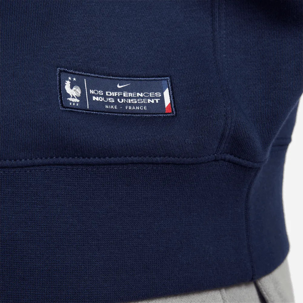 Nike 2022-23 France Fleece Pullover Hoodie (Detail 3)