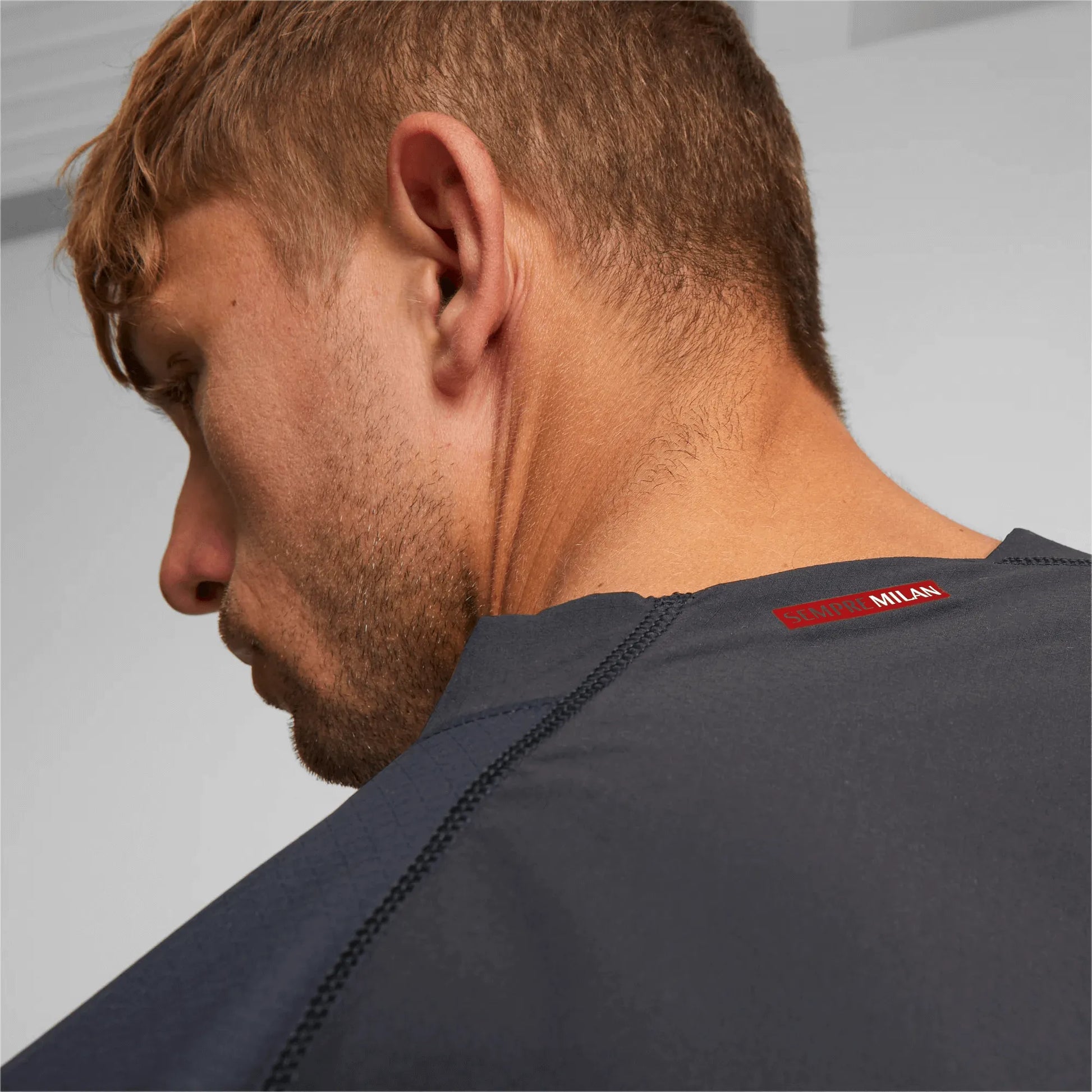 Puma 2022-23 AC Milan Authentic Home Jersey - Black-Red (Detail 1)