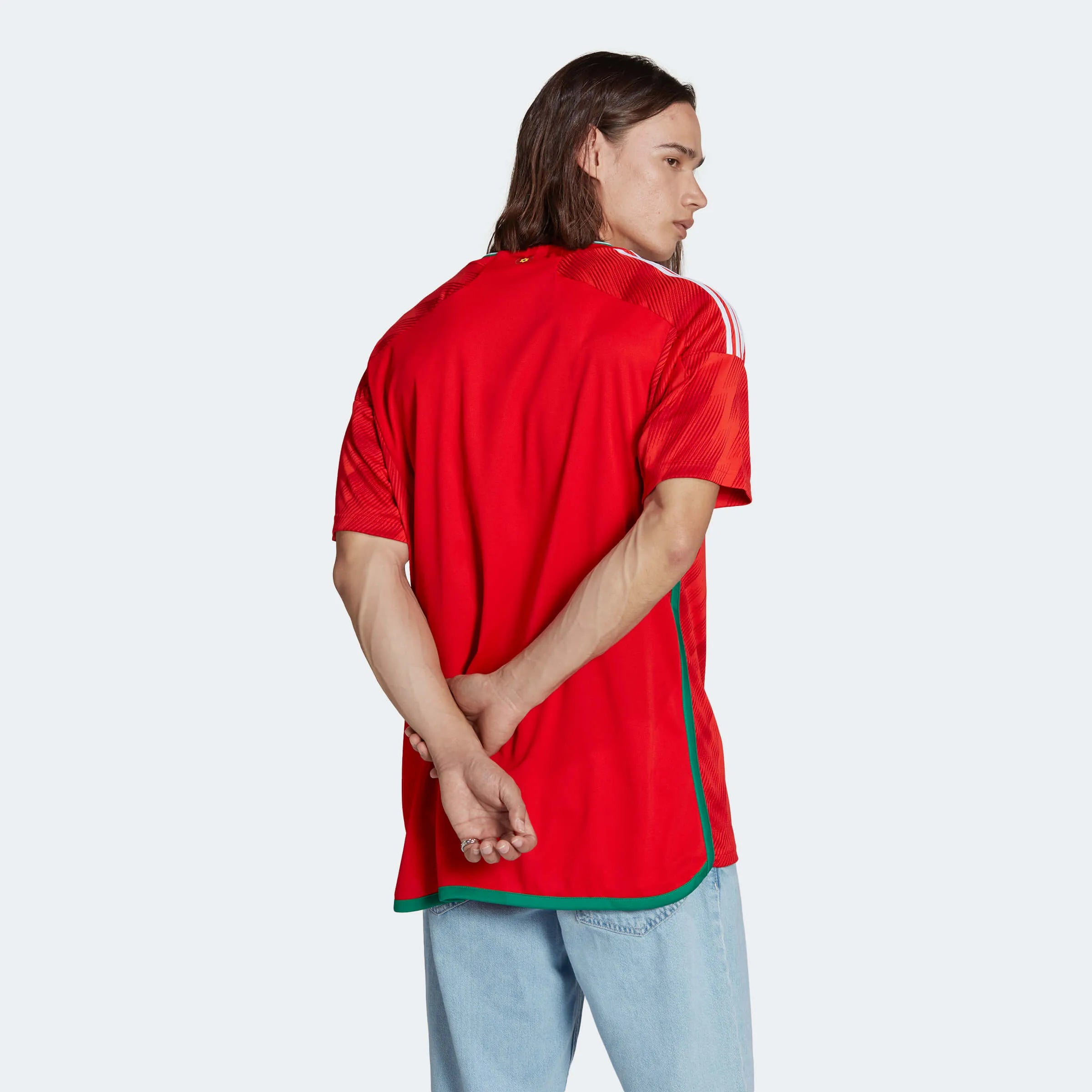 adidas 2022-23 Wales Home Jersey (Model - Back)