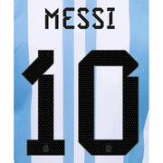 Argentina 2022-23 Home Messi #10 Jersey Name Set (Back)