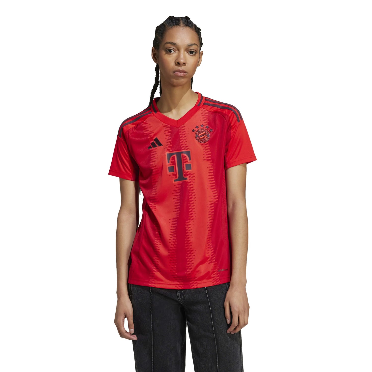 adidas 2024-25 Bayern Munich Women's Stadium Home Jersey (Model - Front)