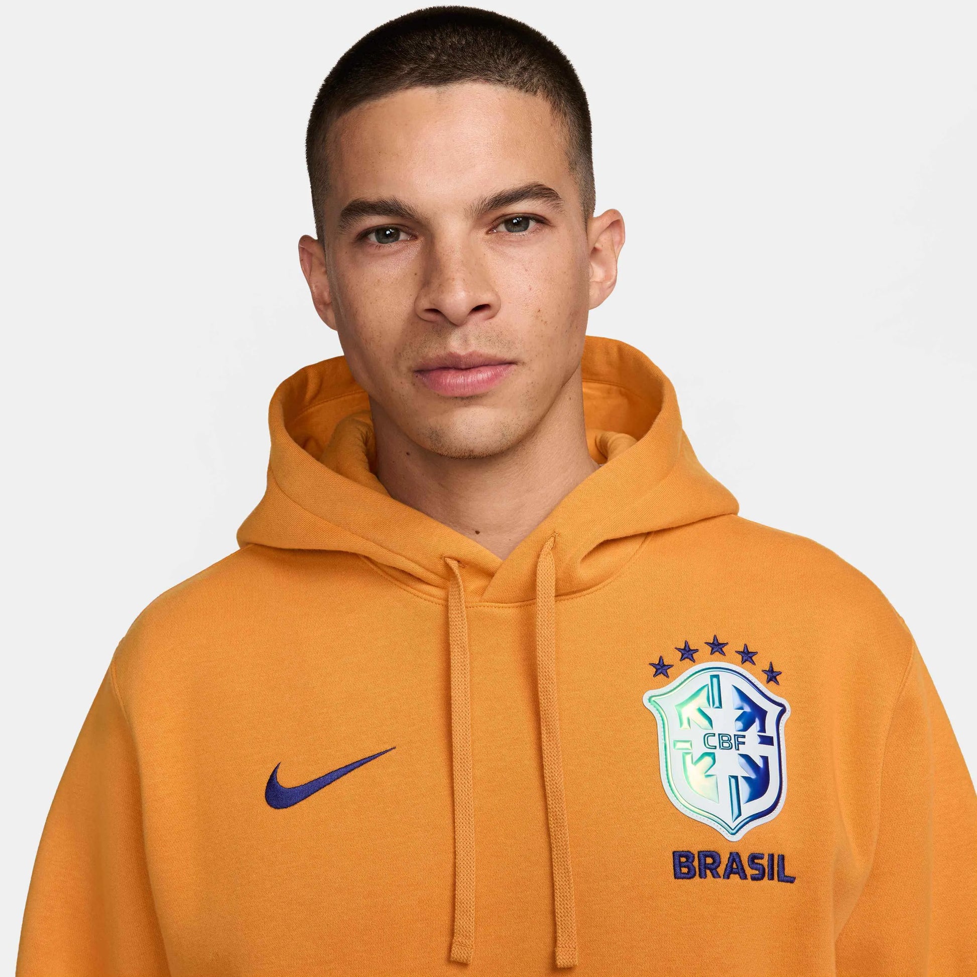 Nike 2024-25 Brazil Men's NSW Club PO Hoodie (Detail 1)