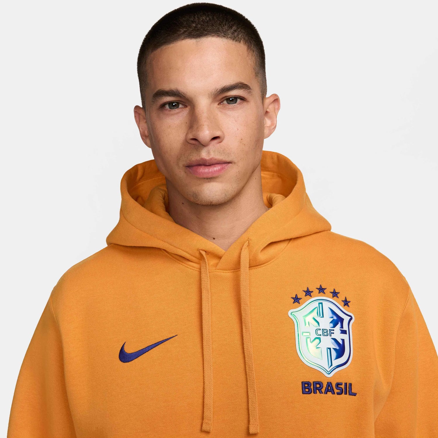 Nike 2024-25 Brazil Men's NSW Club PO Hoodie (Detail 1)