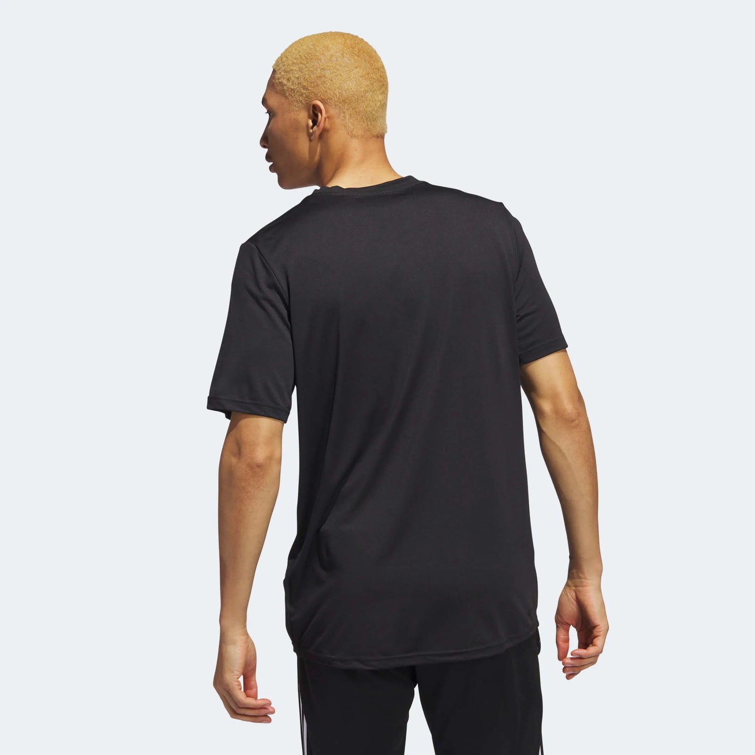 adidas 2023 LAFC SS Pre-Game Tee - Black-White (Model - Back)