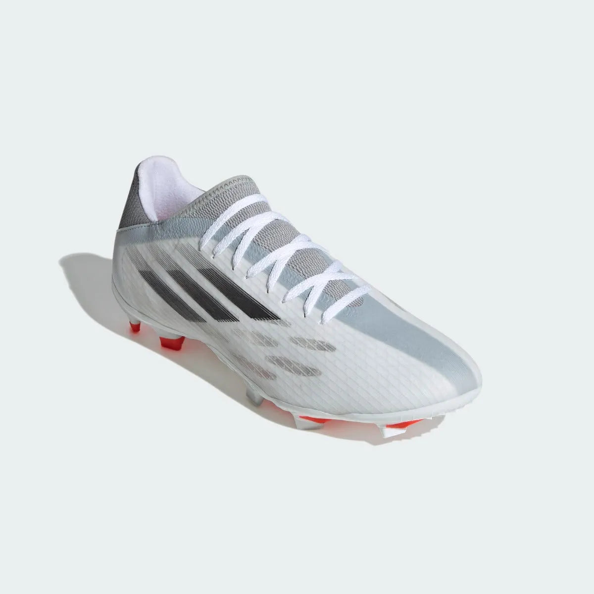 Adidas X Speedflow .3 FG - White-Iron Metallic (Diagonal 1)