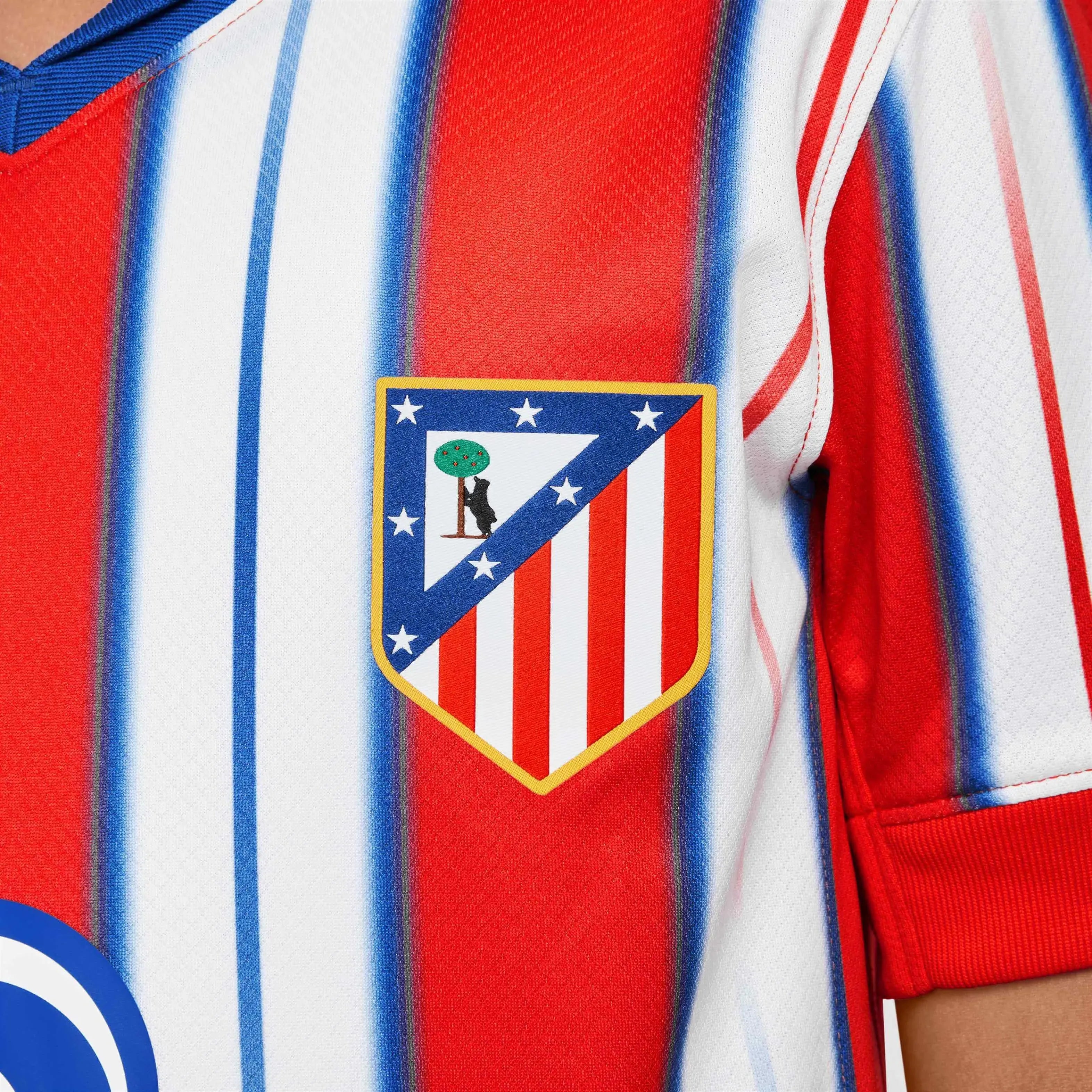 Nike 2024-25 Atletico Madrid Youth Stadium Home Jersey (Detail 4)