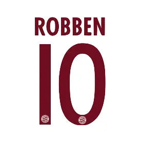 Bayern Munich 2016/17 Third Robben #10 Jersey Name Set