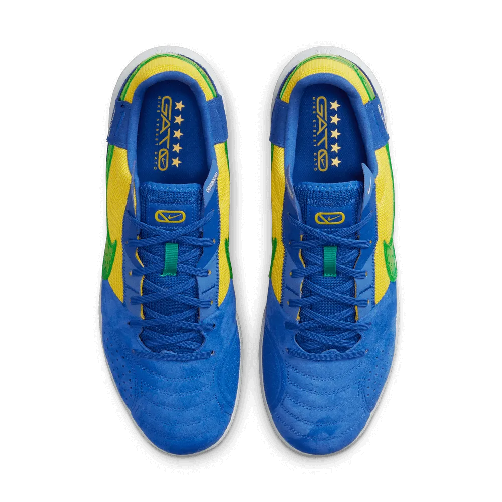Nike Streetgato Brazil Indoor - Game Royal-Stadium Green (Pair - Top)