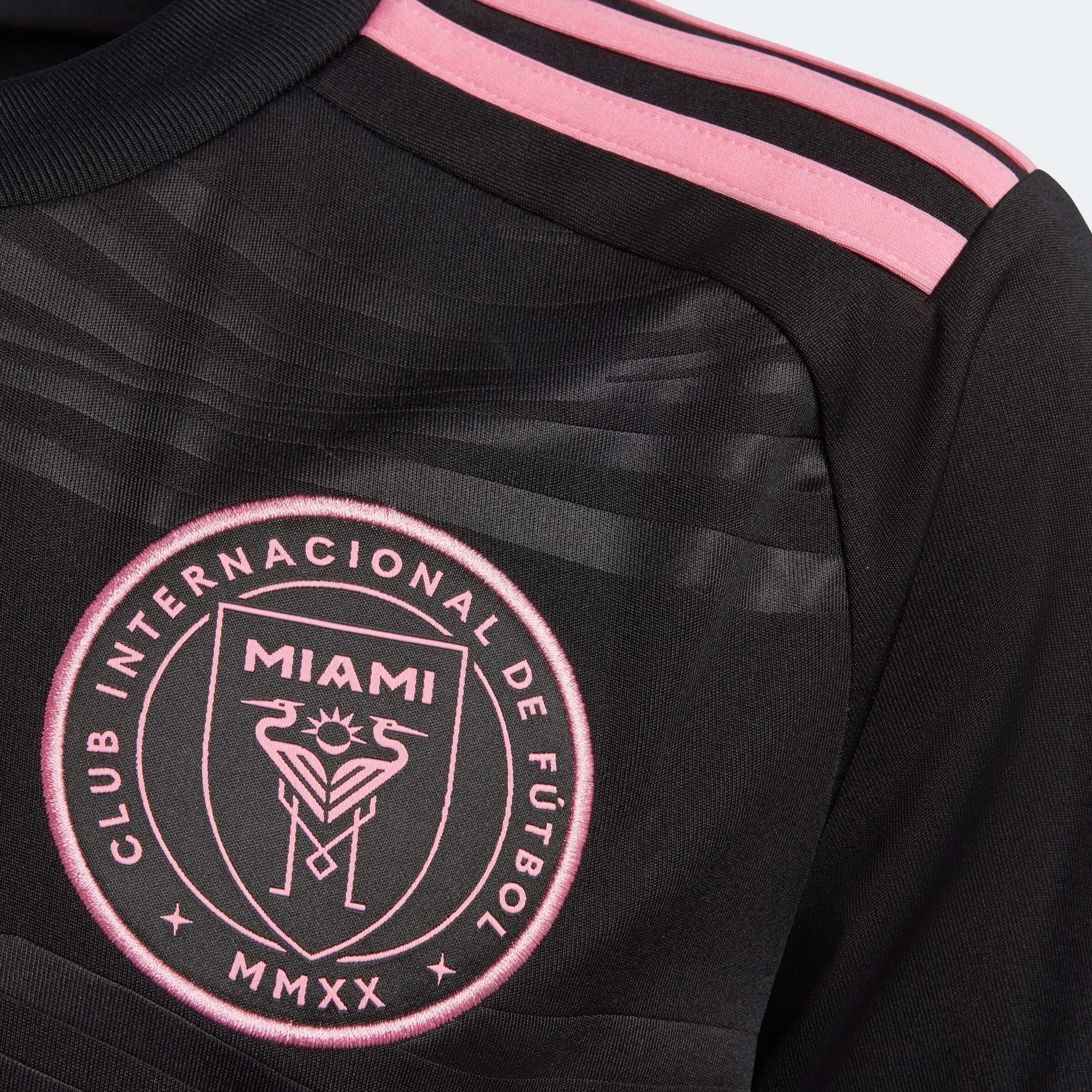 adidas 2023-24 Miami Youth Messi #10 Stadium Away Jersey (Detail 1)