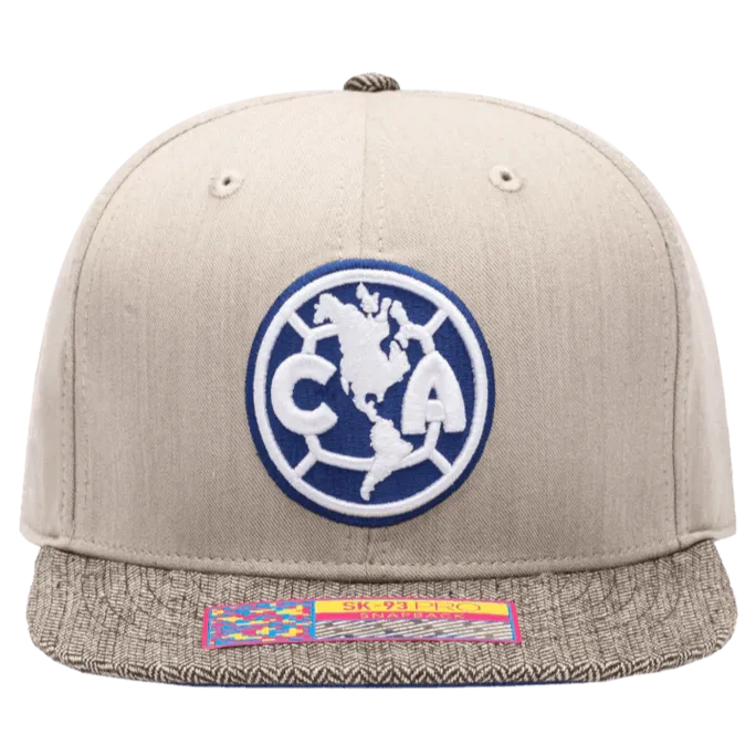 FI Collection Club America Snapback Hat - Beige (Front)