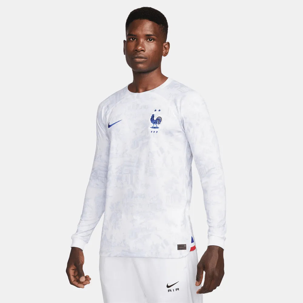 Nike 2022-23 France Long-Sleeve Away Jersey (Model - Front)