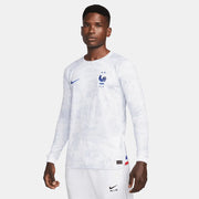 Nike 2022-23 France Long-Sleeve Away Jersey (Model - Front)