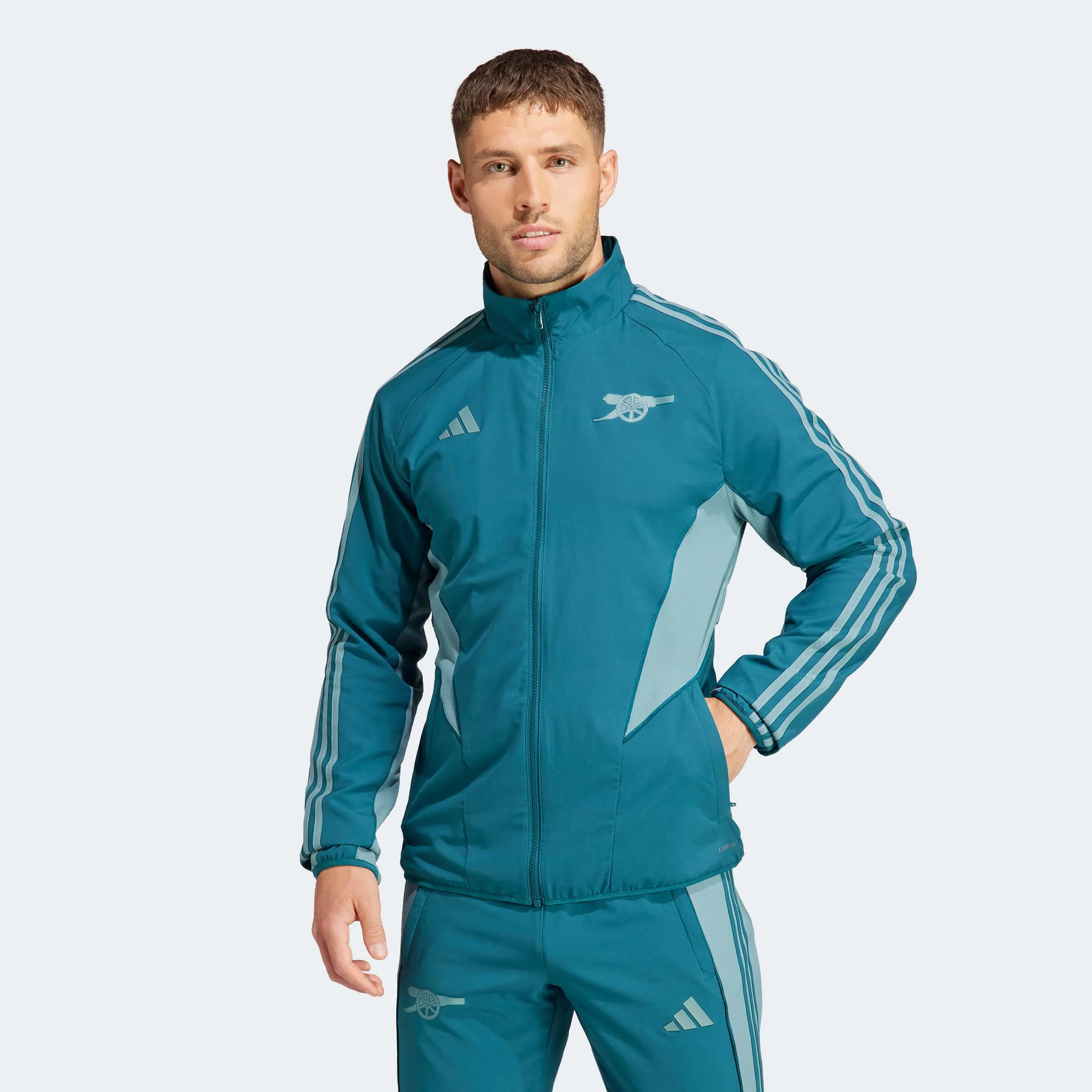 adidas 2023-24 Arsenal Men's EU Anthem Jacket (Model - Front)