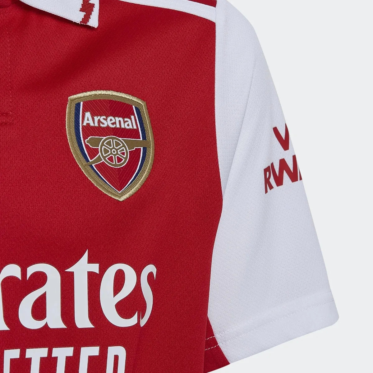 adidas 22-23 Arsenal FC Youth Home Jersey - Scarlet-White (Detail 2)