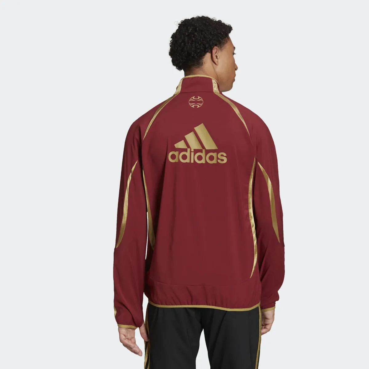 adidas 21-22 Arsenal FC Teamgeist Woven Jacket - Noble Maroon (Model - Back)