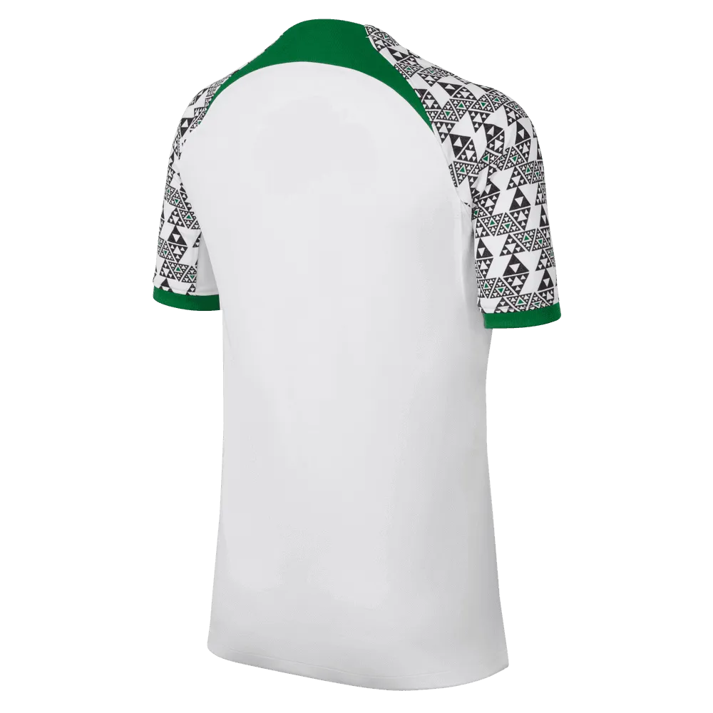 Nike 2022-23 Nigeria Youth Away Jersey - White-Black (Back)
