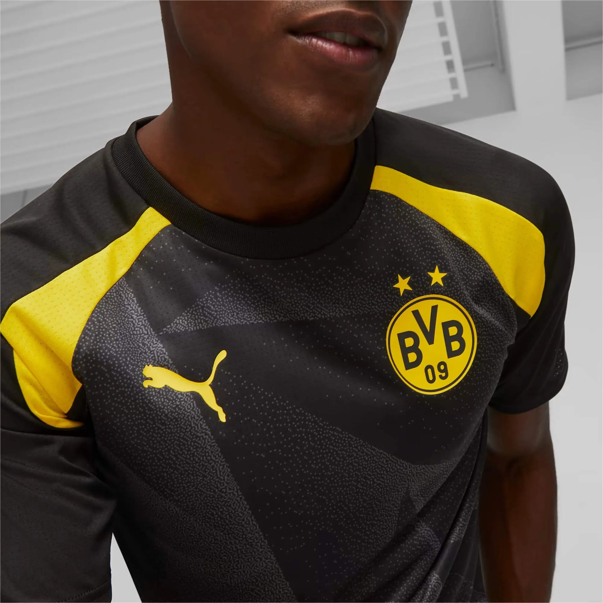 Puma 2023-24 Borussia Dortmund Men's Pre-Match Jersey (Detail 1)