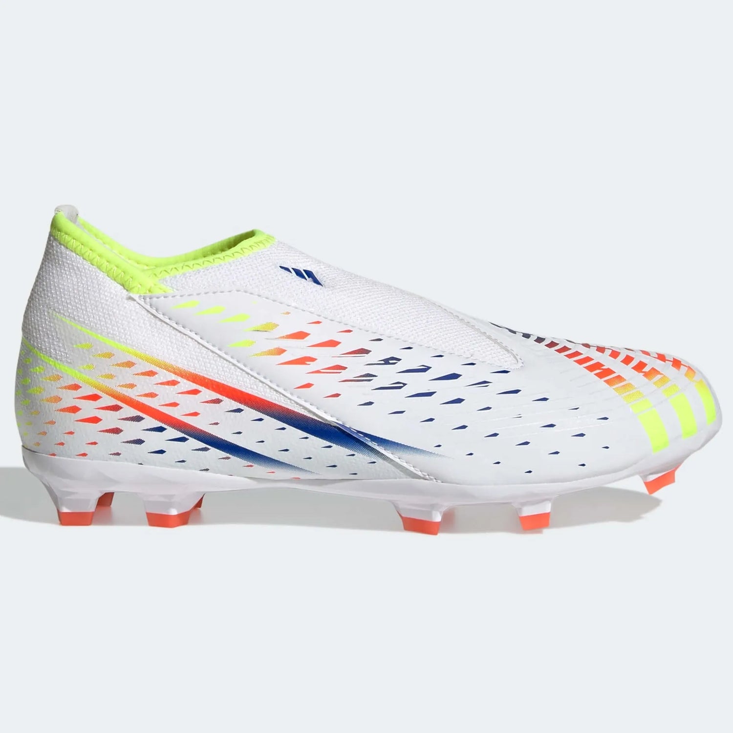 adidas Jr Predator Edge.3 LL FG J - White-Yellow-Blue (Side 1)