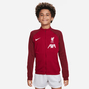 Nike 2023-24 Liverpool Youth Anthem Jacket - Red - White (Model - Front)