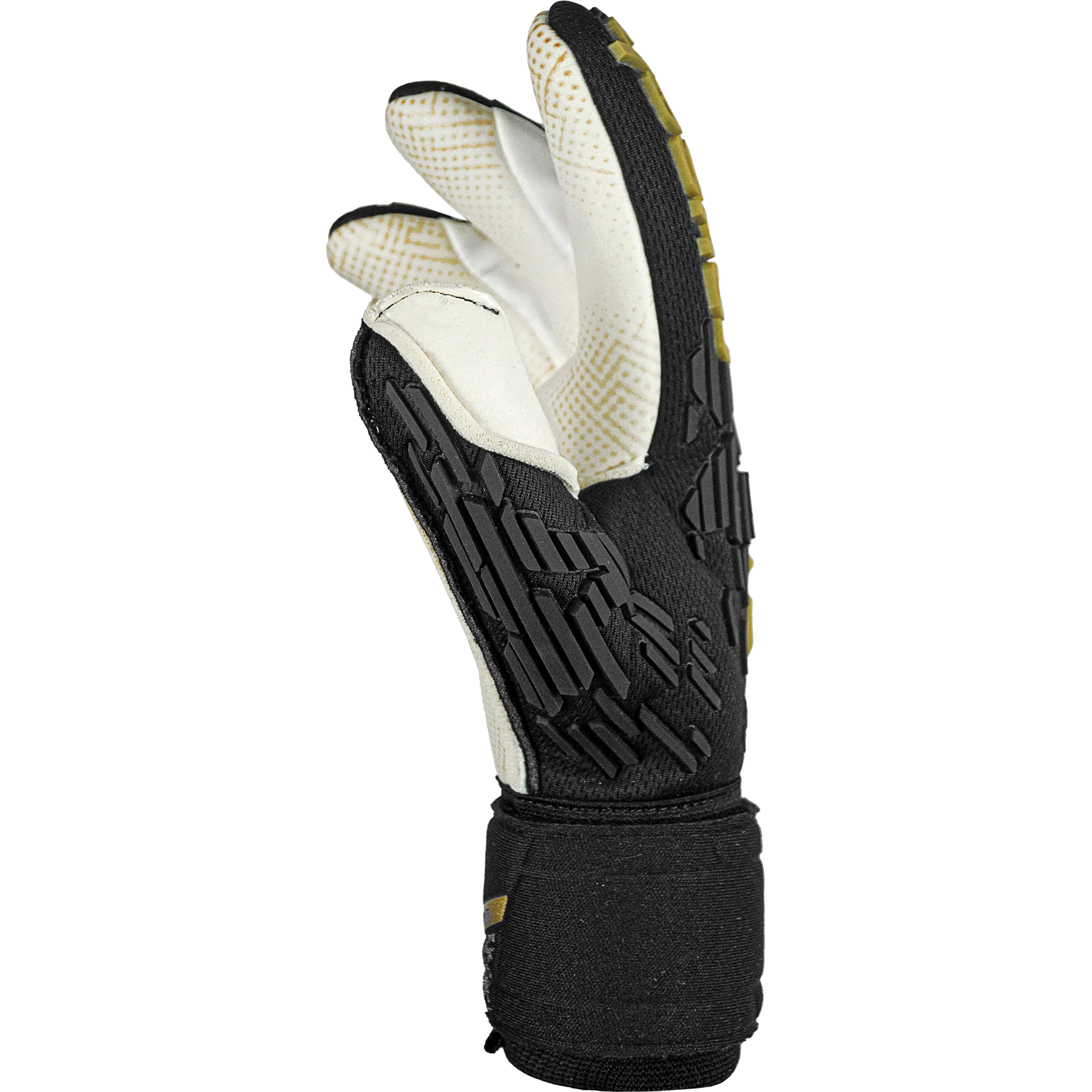 Reusch Atrrakt Freegel Gold X Glueprint FS Goalkeeper Gloves Black - Gold (Single - Side)