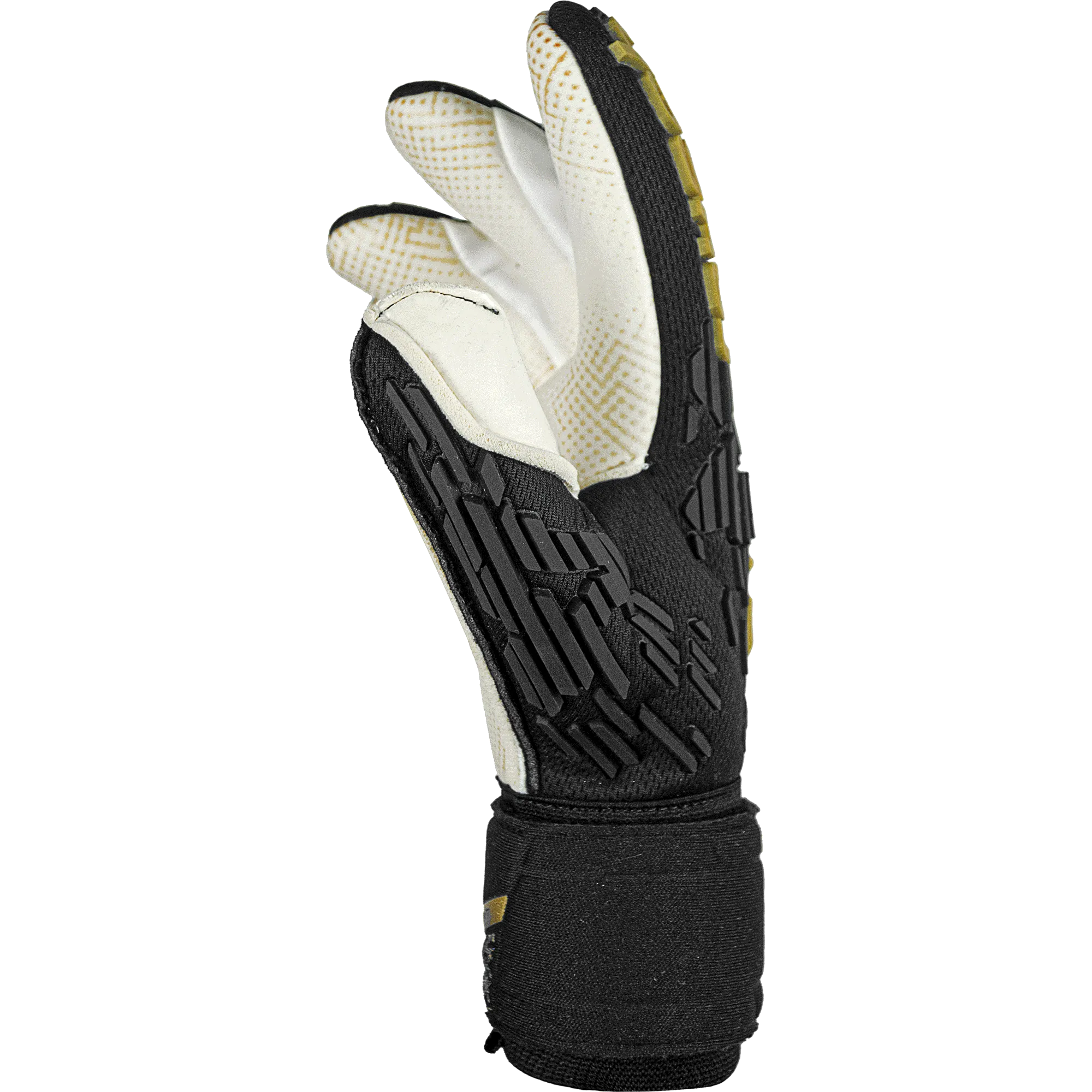 Reusch Atrrakt Freegel Gold X Glueprint FS Goalkeeper Gloves Black - Gold (Single - Side)