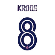 Real Madrid 2020/21 Away Kroos #8 Jersey Name Set