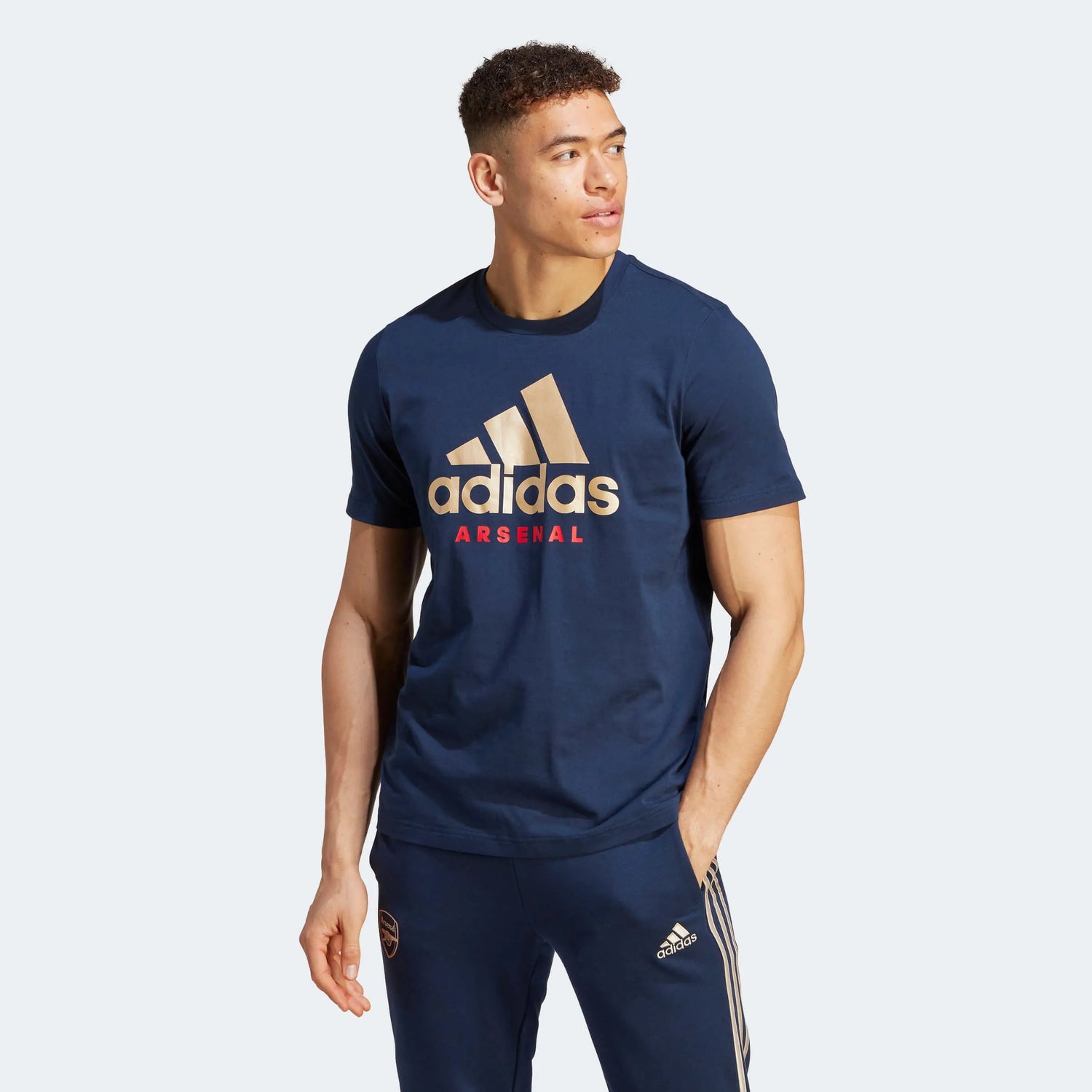 adidas 2023-24 Arsenal Men's DNA Graphic Tee (Model - Front)