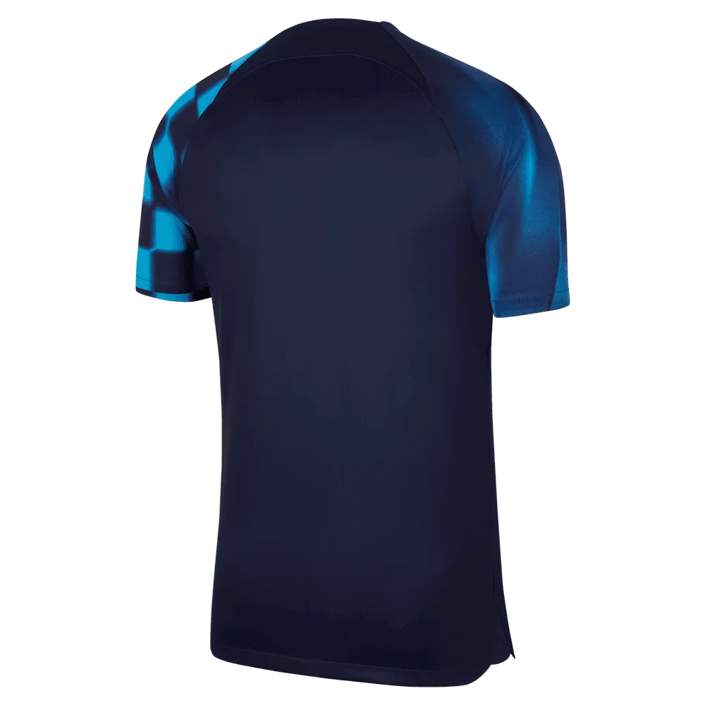 Nike 2022-23 Croatia Away Jersey Blackened Blue-Red (back)