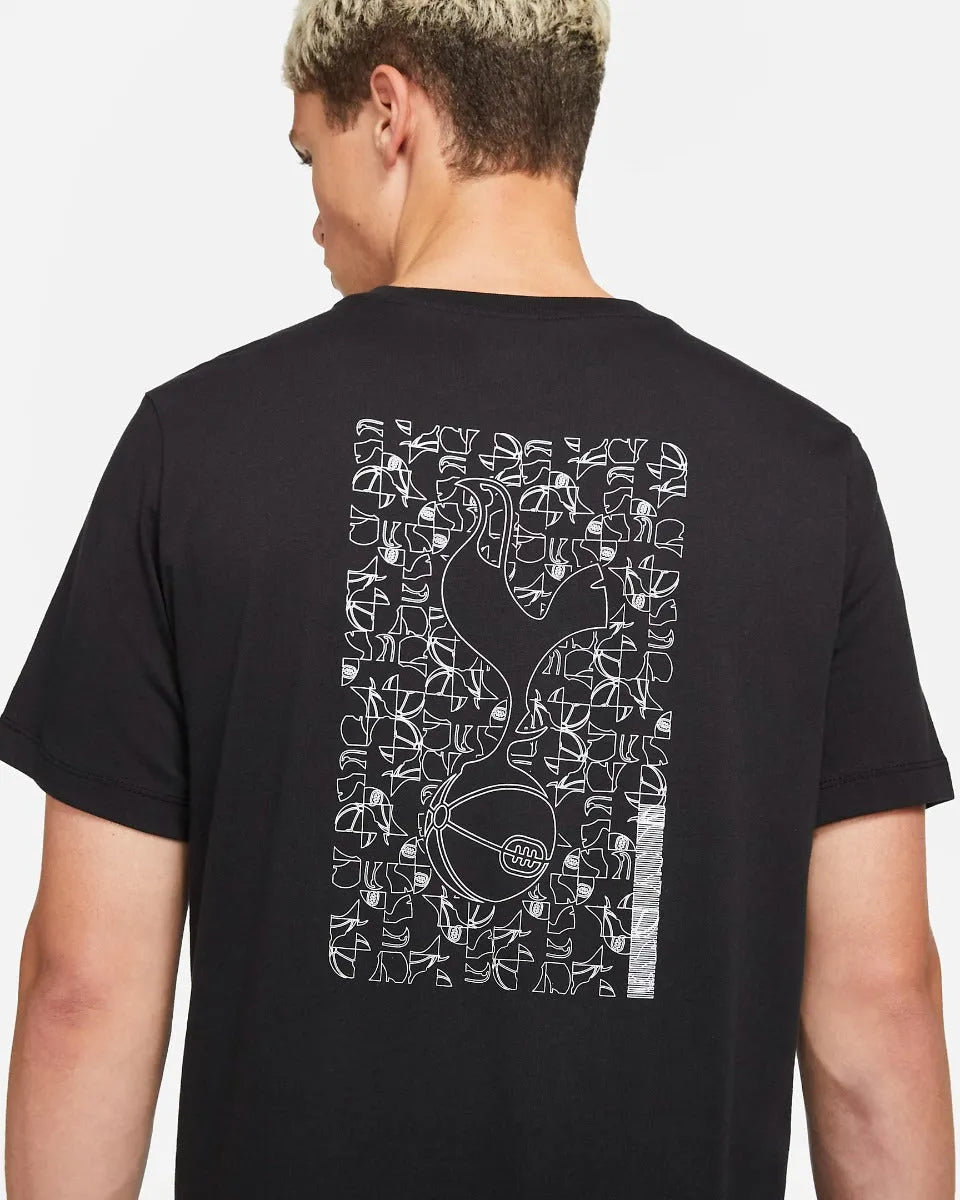 Nike 2021-22 Tottenham Voice Tee - Black (Detail 2)